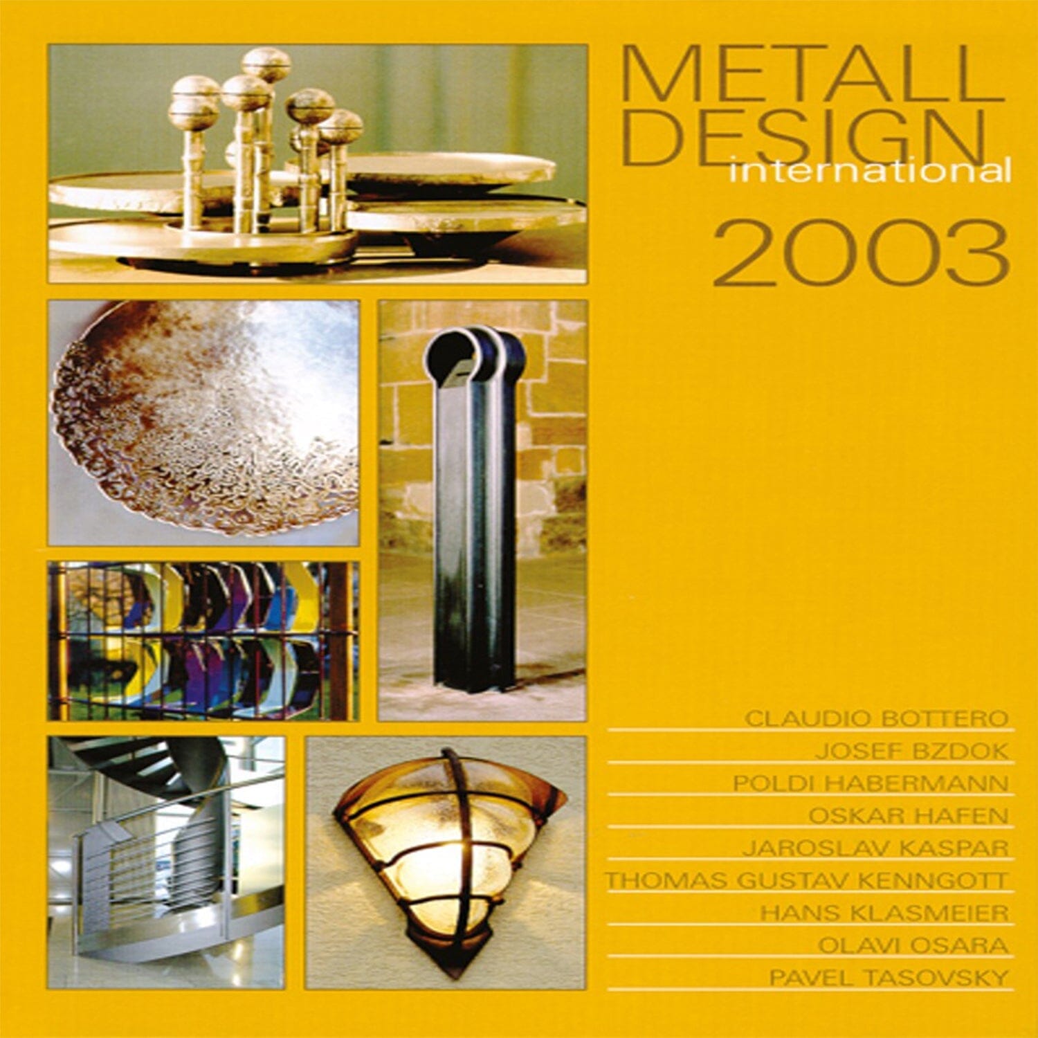 Boek Metaalontwerp internationaal 2003 Vooraanzicht