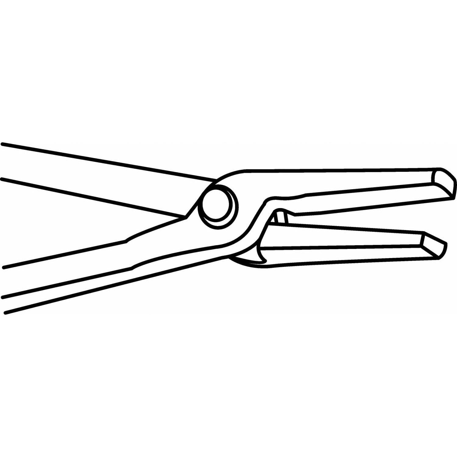 Eendenbektang TC-336 plat 200 mm Technische tekening