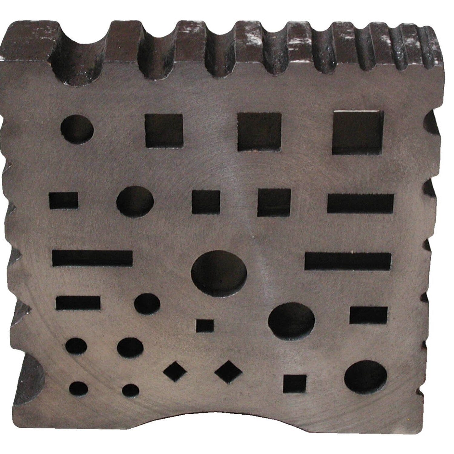 Geperforeerde plaat 400 x 400 x 100 mm Vooraanzicht