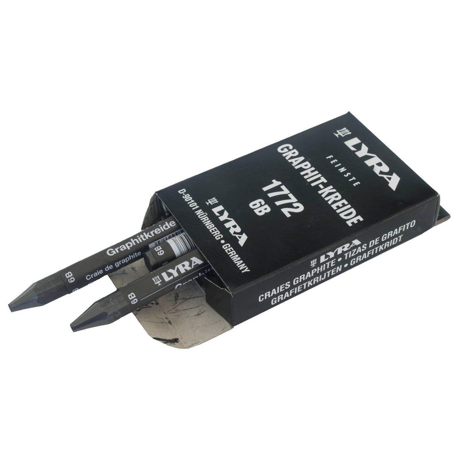 Grafietmarkeringskrijt 12 x 120 mm - pak van 12 In verpakking