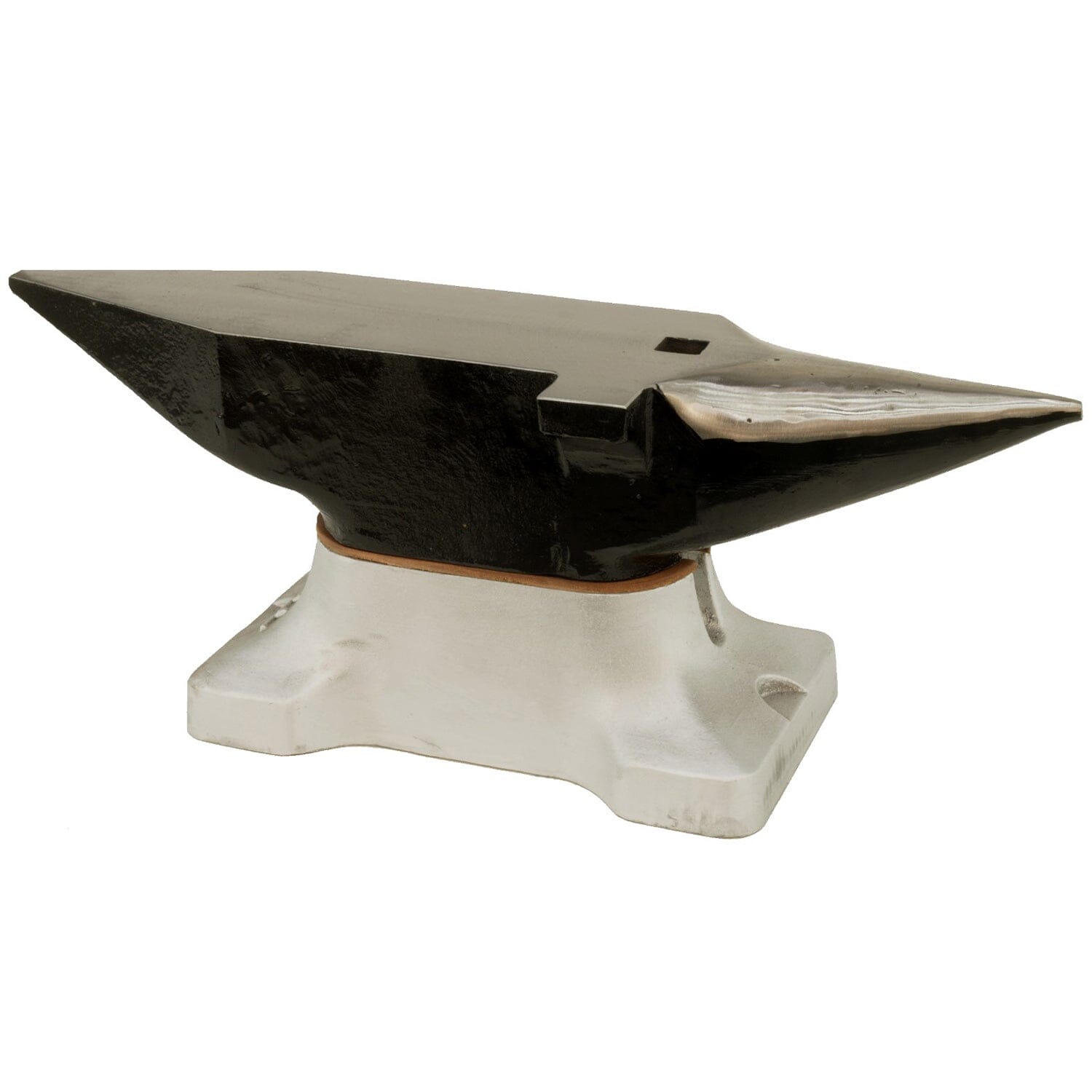 Hoefsmid aambeeld 30 kg met aluminium basis zijaanzicht