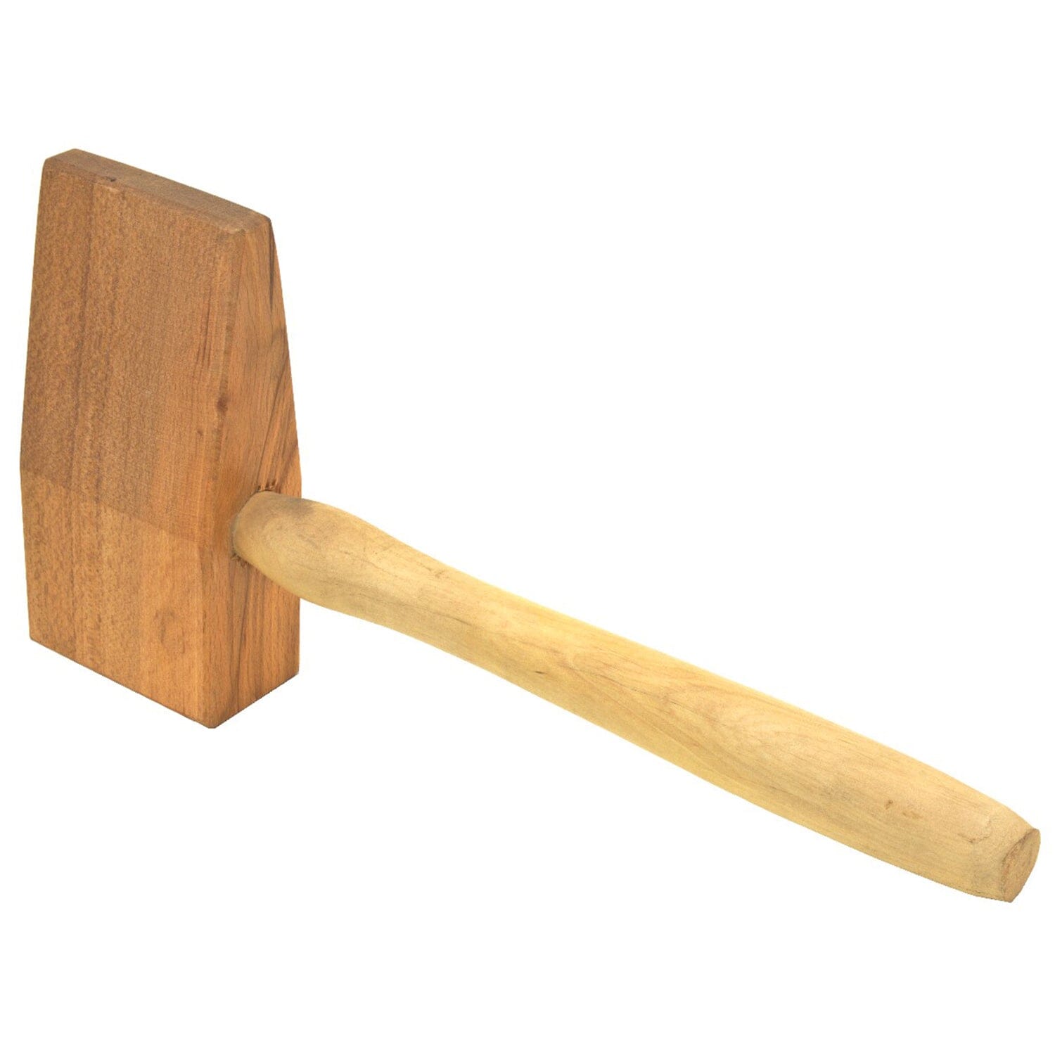 Houten slaghamer kruishamer 360 mm zijaanzicht