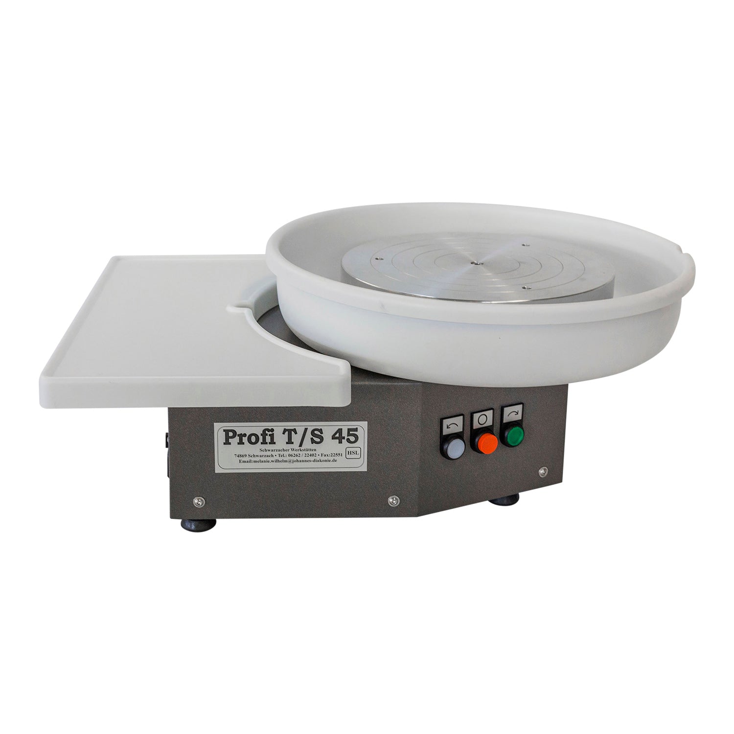 HSL Profi T-45 pottenbakkersschijf Vooraanzicht