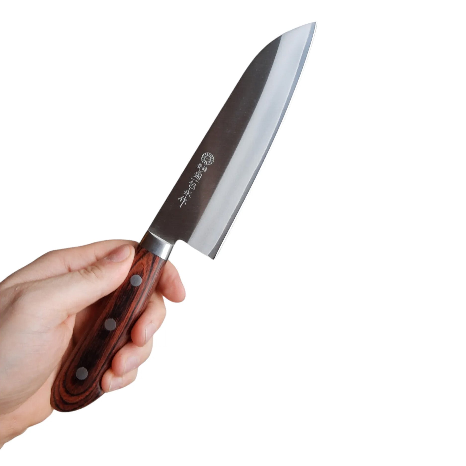 Kikuichi WG Santoku 170 mm Zijaanzicht