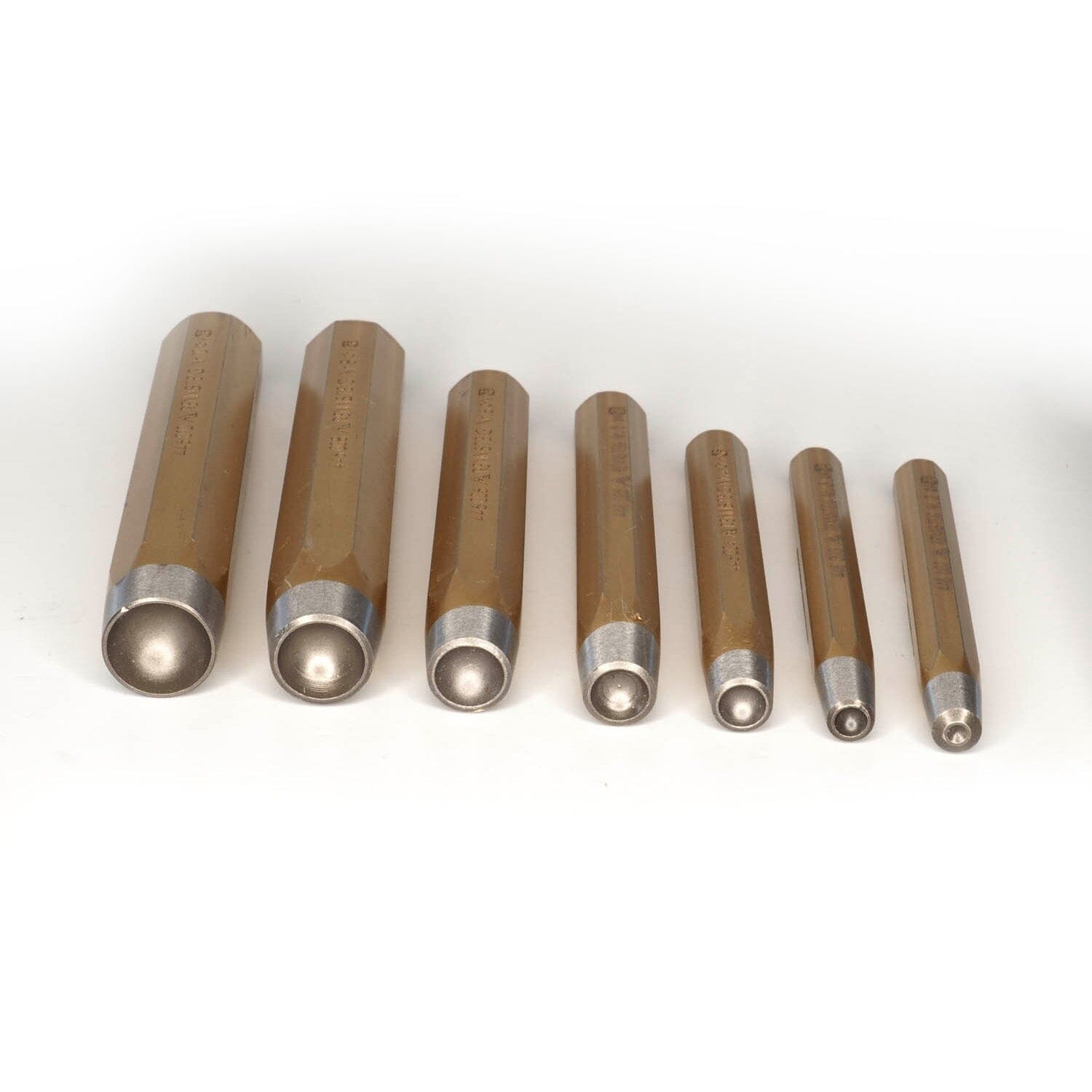 Klinknagelkopmaker set 2-10 mm - 7-delig Inhoud verpakking