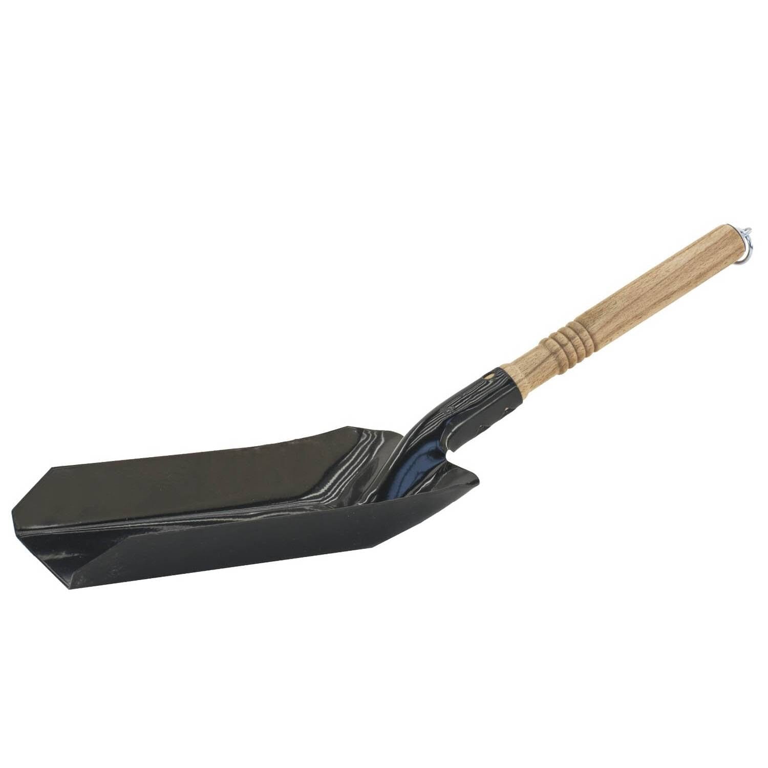 Kolenschep met houten steel zijaanzicht