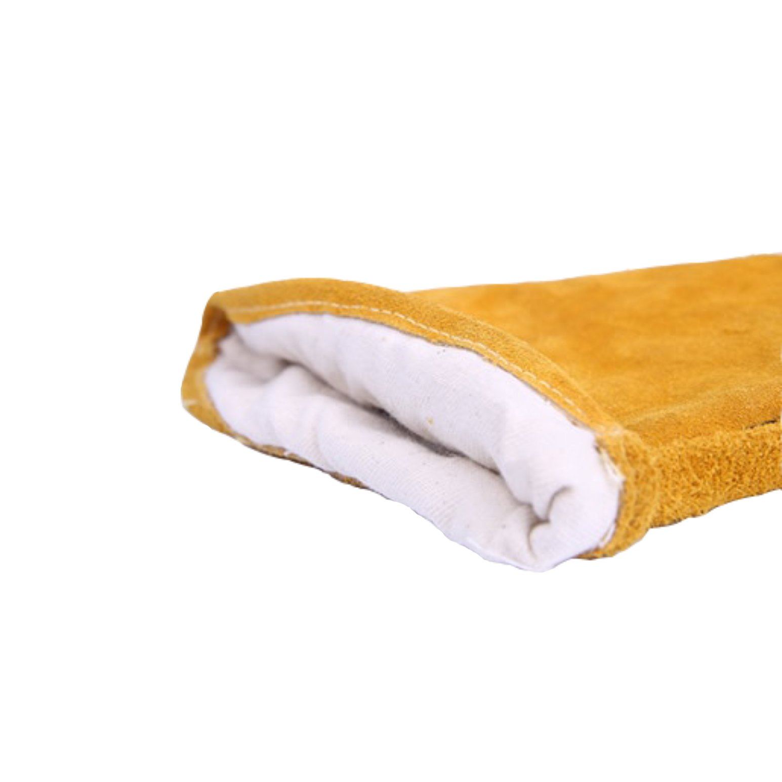 Lashandschoenen lang met katoenen voering Binnenkant