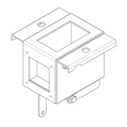 Onderste deel handmatige bediening veldsmederij F600H technische tekening