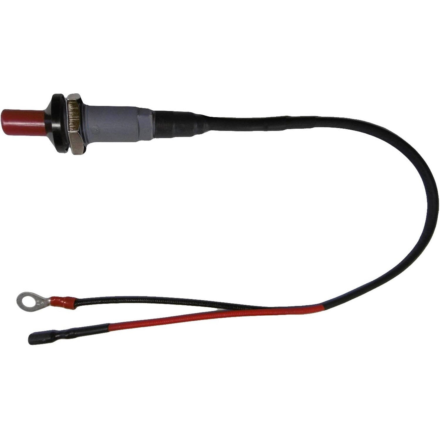 Piëzo drukknop met kabel - ø 18 mm Zijaanzicht