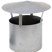 Regenkap ø 250 mm gegalvaniseerd Vooraanzicht