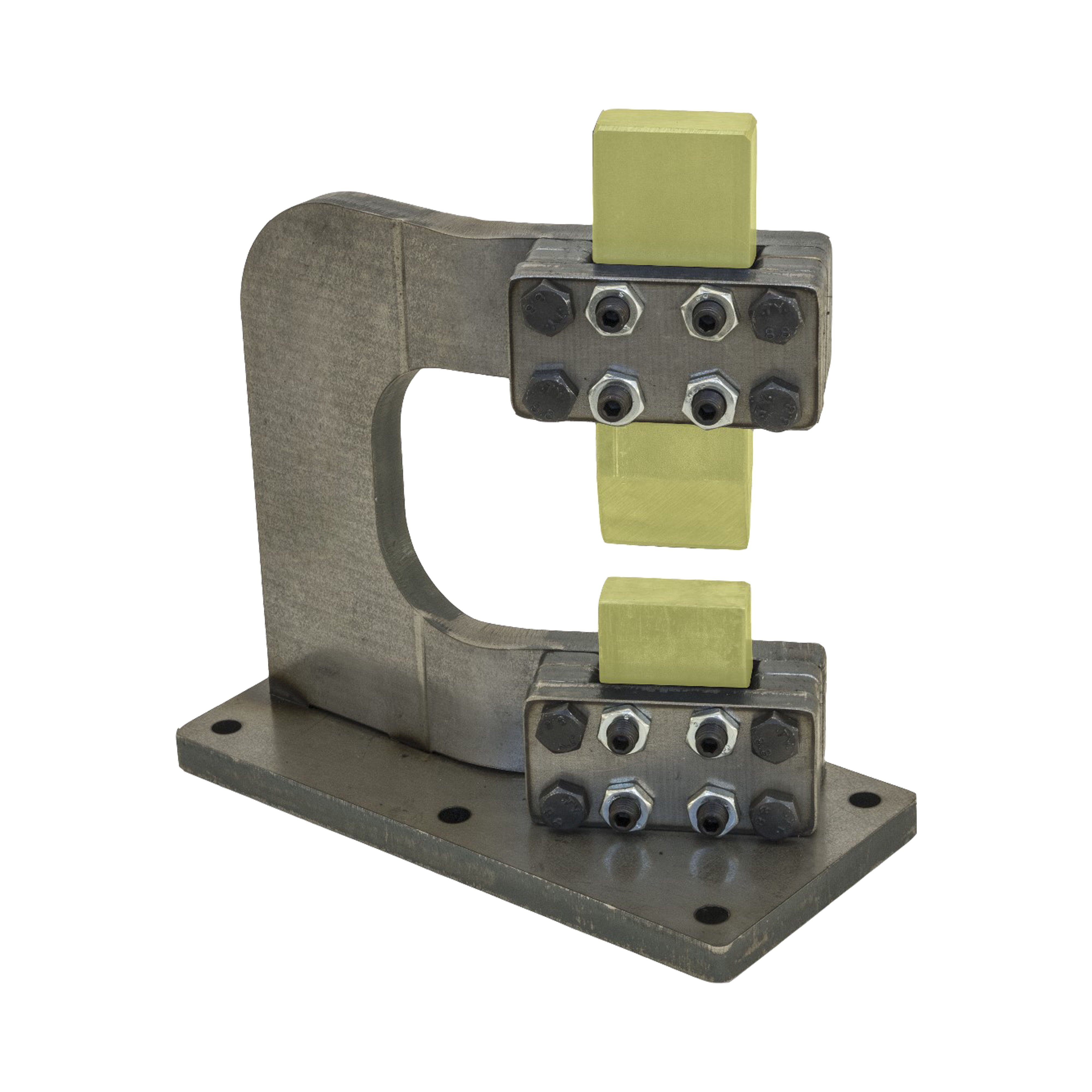 Smidse guillotine tool met C-frame Vooraanzicht