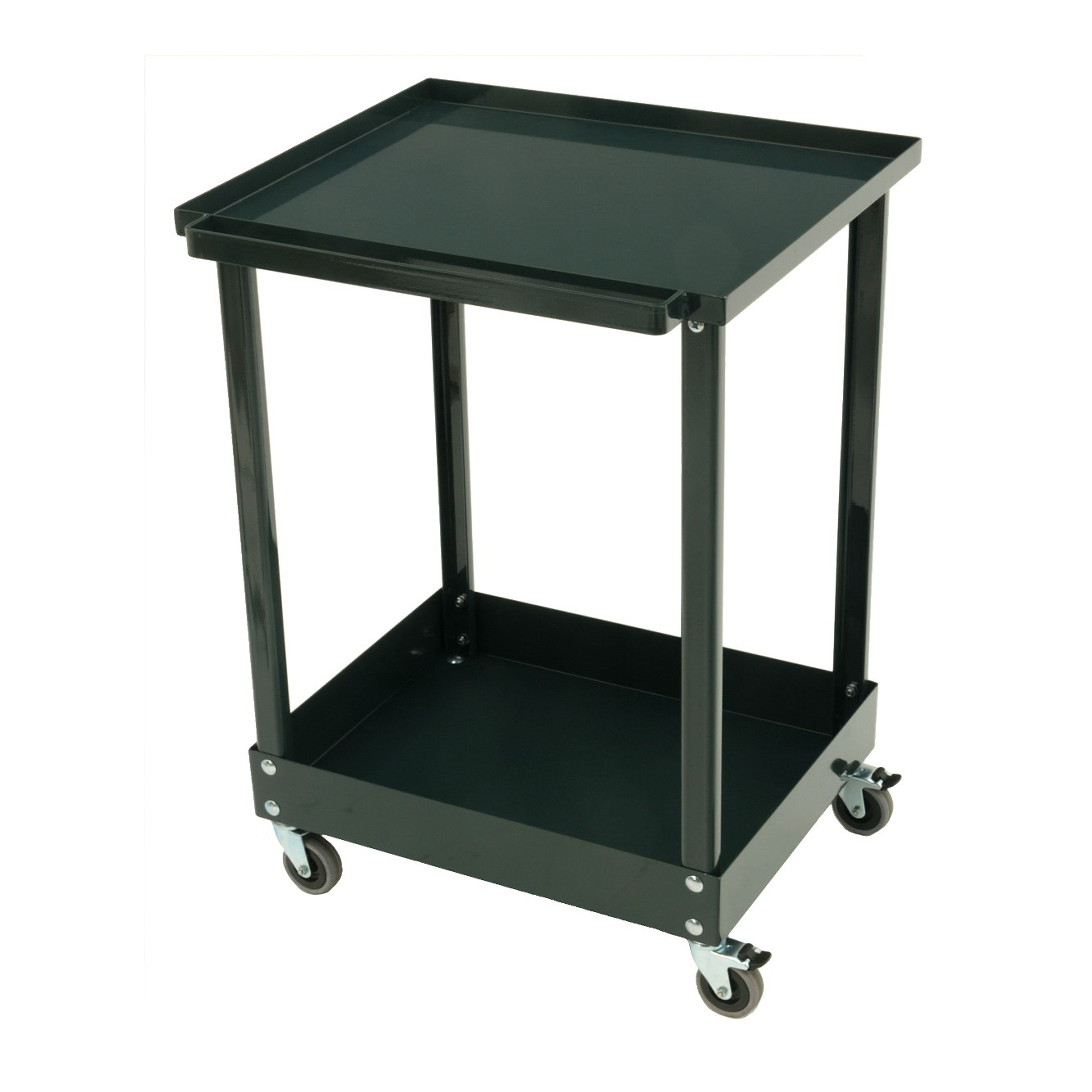 Stalen werktafel op wielen 600 x 500 mm Vooraanzicht