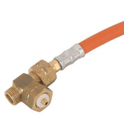 T-stuk voor gasfles met hogedrukslang Detail