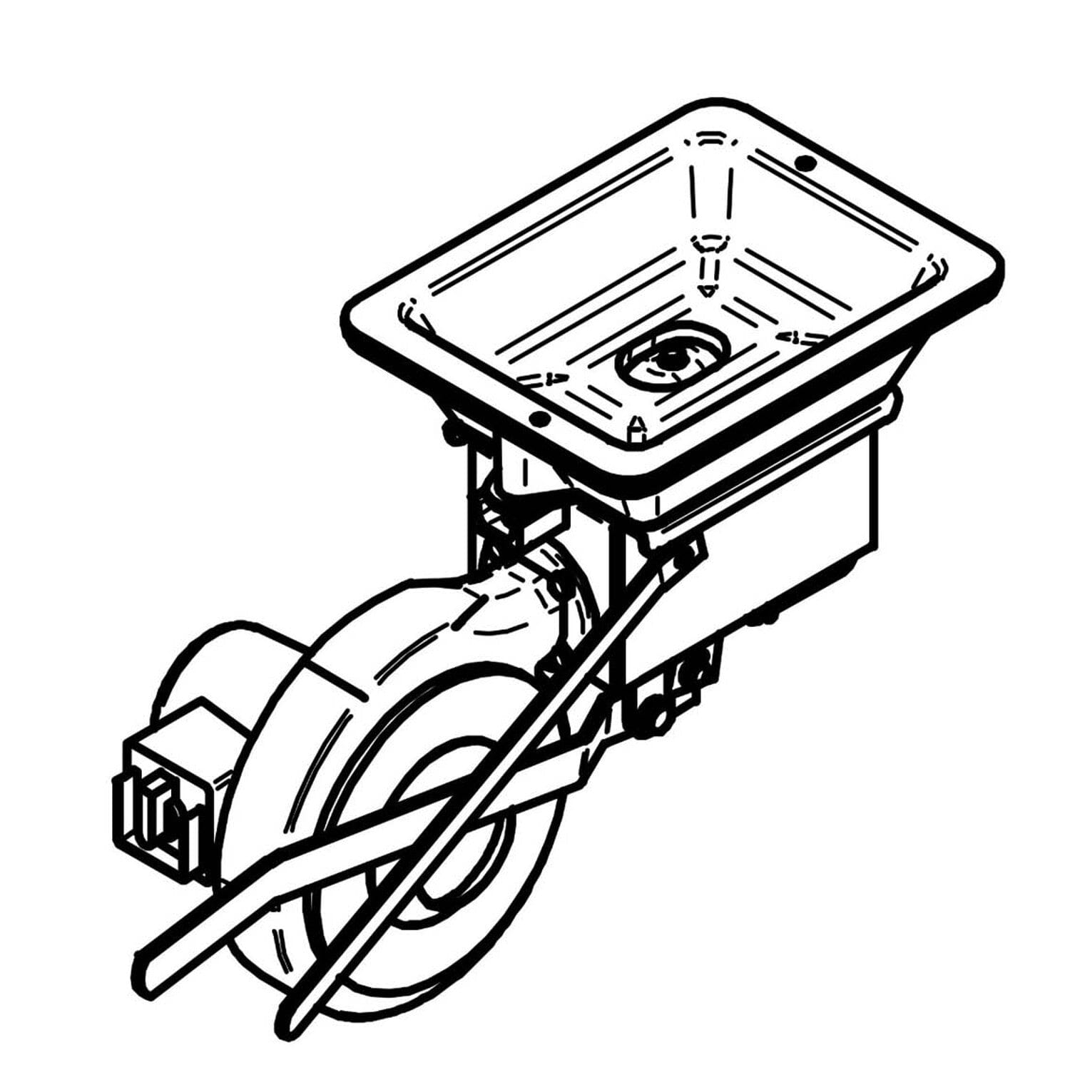 Vuurpot compleet type EE-3/RD-0 Technische tekening