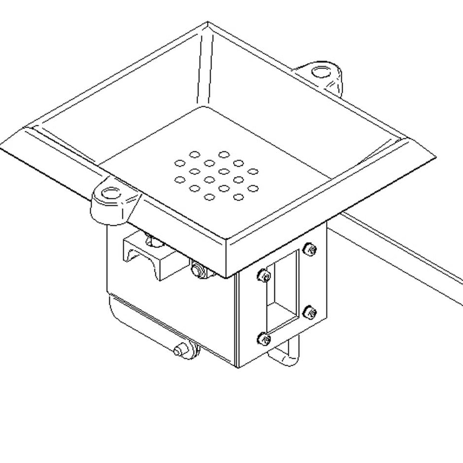 Vuurpot EE-1 zonder aanjager, voor EMV en GMV 133 Technische tekening