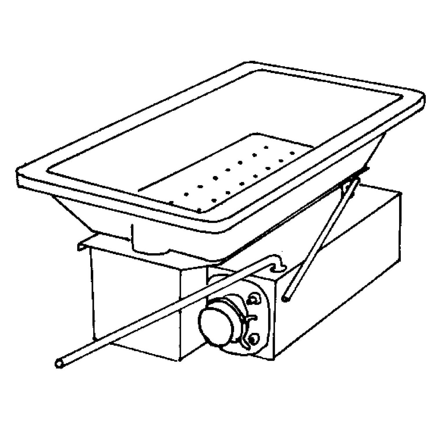 Vuurpot type EE-7 Langvuur technische tekening