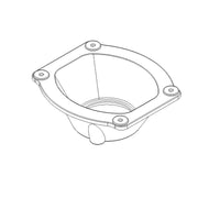 Vuurpot voor C 15 - gietijzer Technische tekening