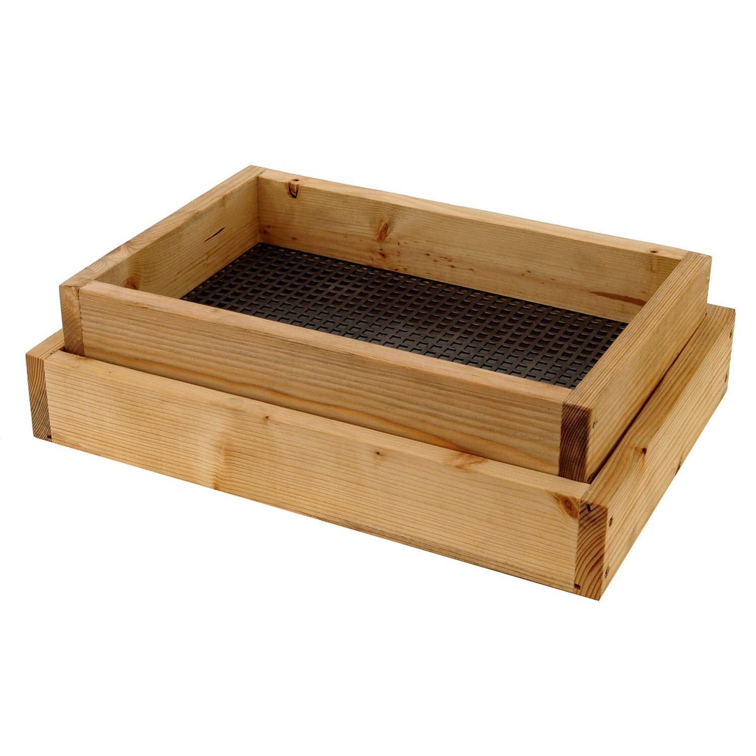 Zeef voor keramische chips 390 x 245 mm Boven aanzicht